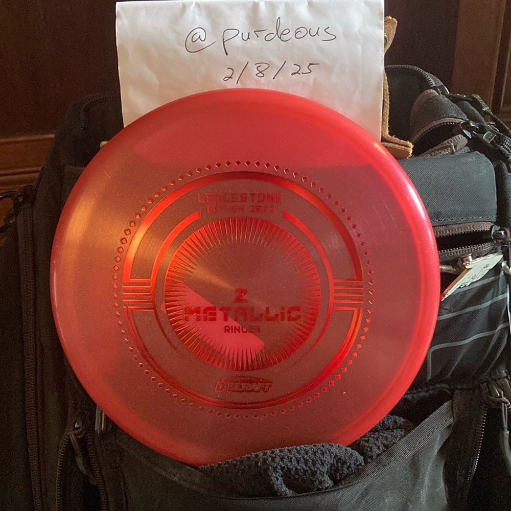 Discraft Red Metallic Z Ringer Disc